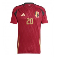 Belgicko Lois Openda #20 Domáci futbalový dres ME 2024 Krátky Rukáv